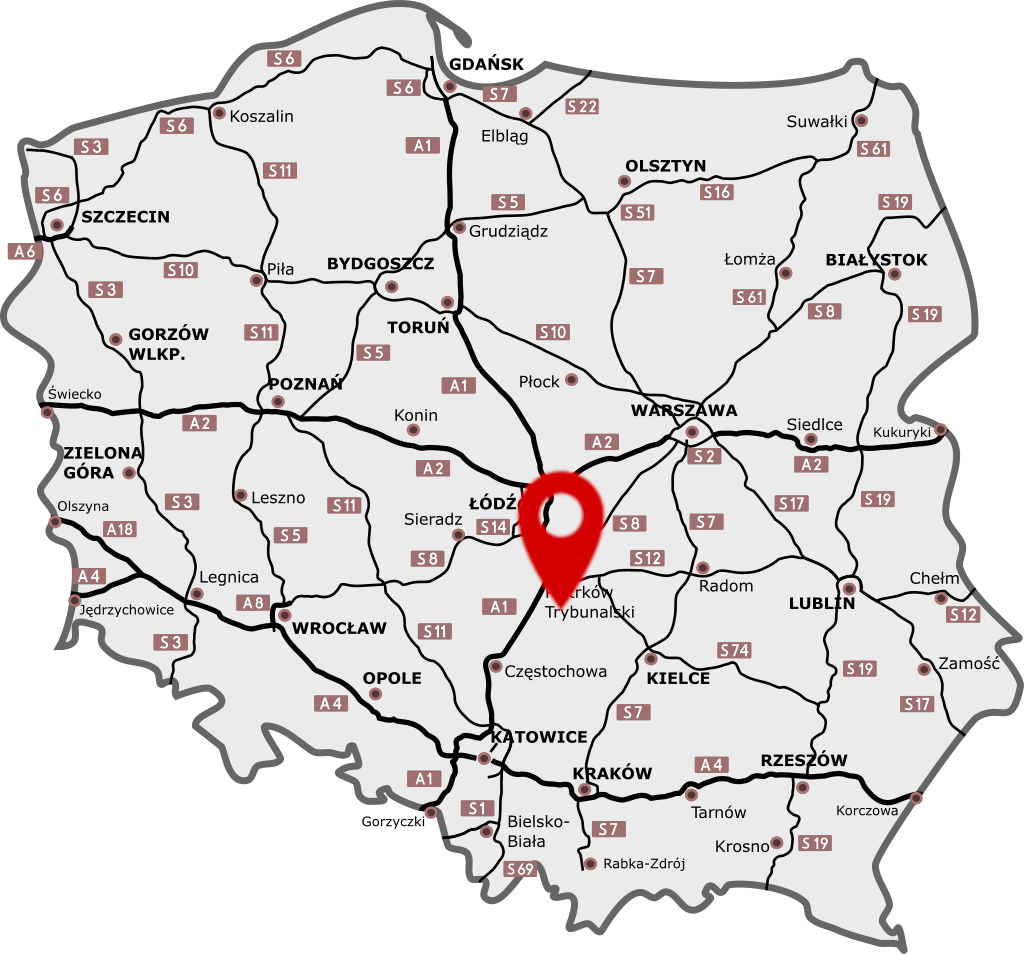 Rozprza – lokalizacja serwisu Eliatis